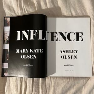 Influence by Mary Kate and Ashley coffee table fashion book